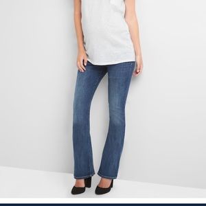 Gap 1969 Demi Panel sexy boot maternity jeans